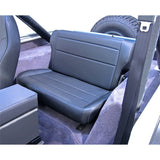 Rugged Ridge Fold & Tumble Rear Seat Black 76-86 Jeep CJ7/Laredo/Renegade Rugged Ridge Seat Releases  AXOPROS