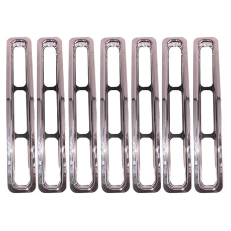 Rugged Ridge Grille Inserts Chrome 87-95 Jeep Wrangler YJ Rugged Ridge Grilles  AXOPROS