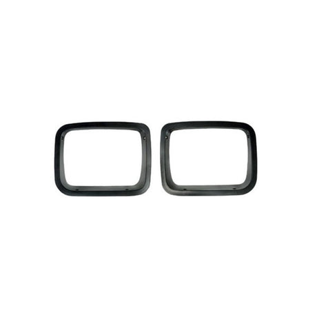 Rugged Ridge Headlight Bezels Black 87-95 Jeep Wrangler YJ Rugged Ridge Light Mounts  AXOPROS