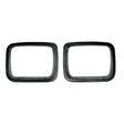 Rugged Ridge Headlight Bezels Black 87-95 Jeep Wrangler YJ Rugged Ridge Light Mounts  AXOPROS