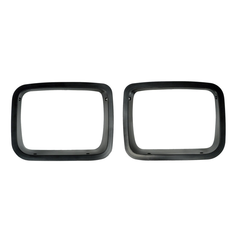 Rugged Ridge Headlight Bezels Black 87-95 Jeep Wrangler YJ Rugged Ridge Light Mounts  AXOPROS