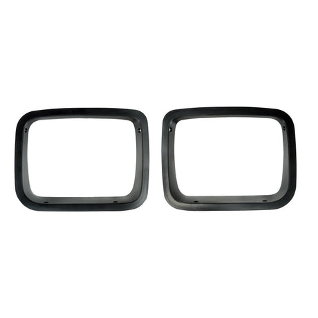 Rugged Ridge Headlight Bezels Black 87-95 Jeep Wrangler YJ Rugged Ridge Light Mounts  AXOPROS