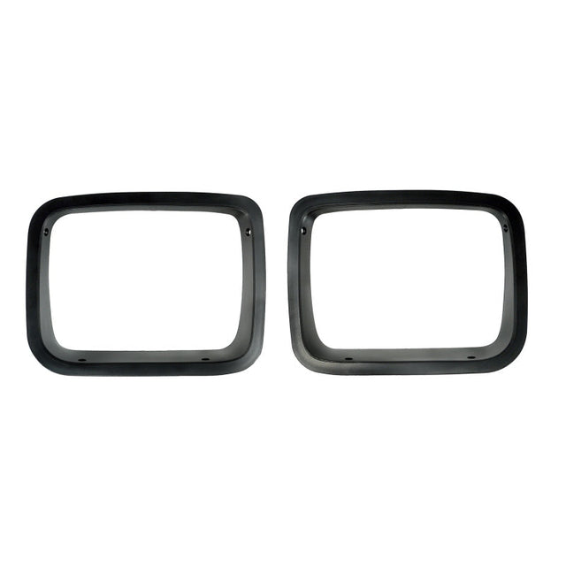 Rugged Ridge Headlight Bezels Black 87-95 Jeep Wrangler YJ Rugged Ridge Light Mounts  AXOPROS