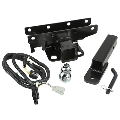 Rugged Ridge Hitch Kit with Ball 2 inch 07-18 Jeep Wrangler JK Rugged Ridge Hitch Accessories  AXOPROS