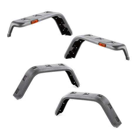 Rugged Ridge Hurricane Fender Flare Kit 97-06 Jeep Wrangler TJ Rugged Ridge Fender Flares  AXOPROS