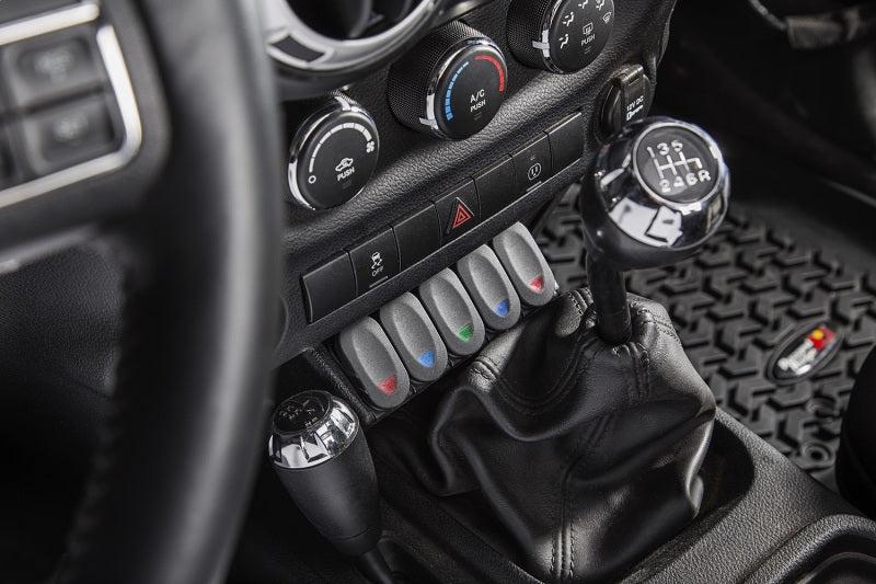 Rugged Ridge Lower Console Switch Panel 11-18 Jeep Wrangler JK/JKU Rugged Ridge Dash & Interior Trim  AXOPROS