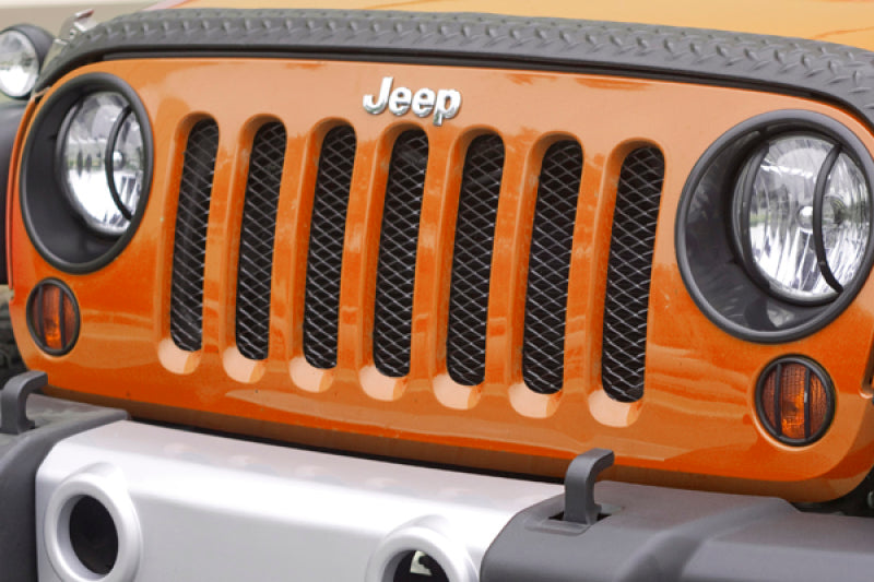 Rugged Ridge Mesh Grille Insert Black 07-18 Jeep Wrangler Rugged Ridge Grilles  AXOPROS