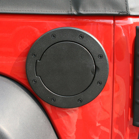 Rugged Ridge Non-Locking Gas Cap Door Black 07-18 Jeep Wrangler Rugged Ridge Fuel Caps  AXOPROS