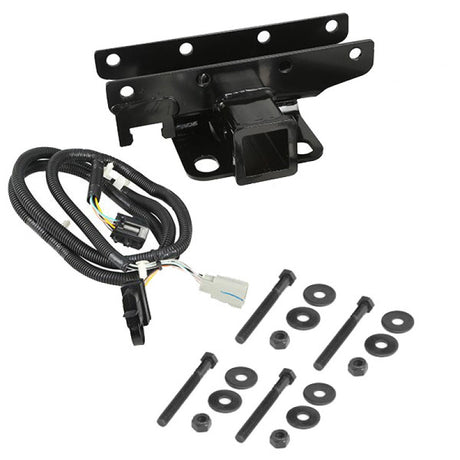 Rugged Ridge Receiver Hitch Kit w/ Wiring Harness 07-18 Jeep Wrangler JK Rugged Ridge Hitch Accessories  AXOPROS