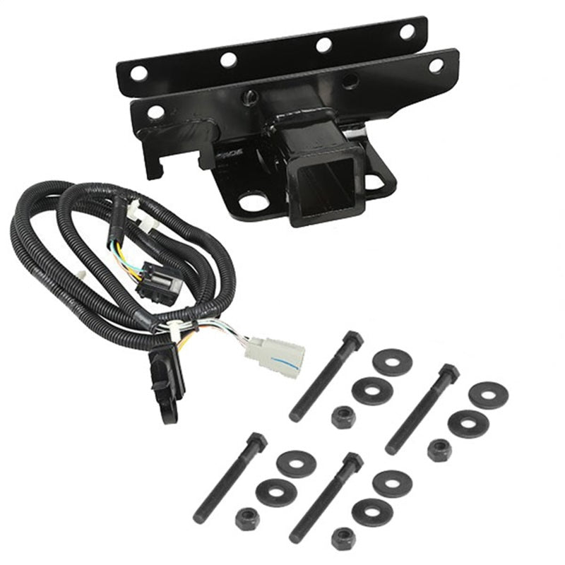 Rugged Ridge Receiver Hitch Kit w/ Wiring Harness 07-18 Jeep Wrangler JK Rugged Ridge Hitch Accessories  AXOPROS