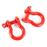 Rugged Ridge Red 7/8in D-Shackles Rugged Ridge Shackle Kits  AXOPROS