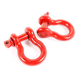 Rugged Ridge Red 7/8in D-Shackles Rugged Ridge Shackle Kits  AXOPROS