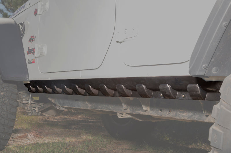 Rugged Ridge Rocker Guard Kit Body Armor 4 Door 18-20 Jeep Wrangler JL Rugged Ridge Body Armor & Rock Rails  AXOPROS