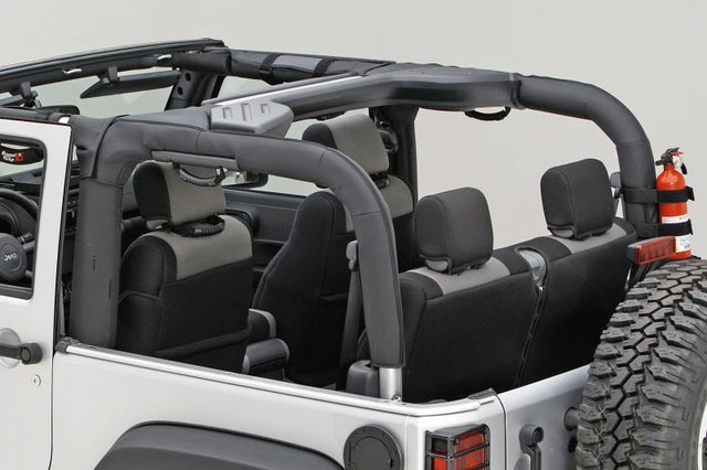 Rugged Ridge Roll Bar Cover Black Polyester 07-18 Jeep Wrangler JK Rugged Ridge Roll Cage Components  AXOPROS
