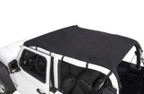 Rugged Ridge Savannah Brief Top Diamond Black 10-18 Jeep Wrangler JL 2-Door Rugged Ridge Soft Tops  AXOPROS