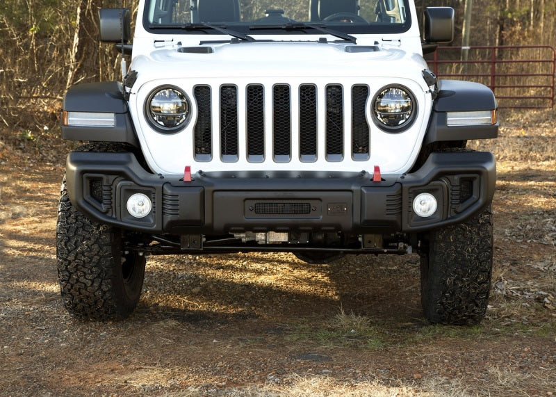 Rugged Ridge Spartacus Front Bumper Black 18-20 Jeep JL/JT Rugged Ridge Bumpers - Steel  AXOPROS