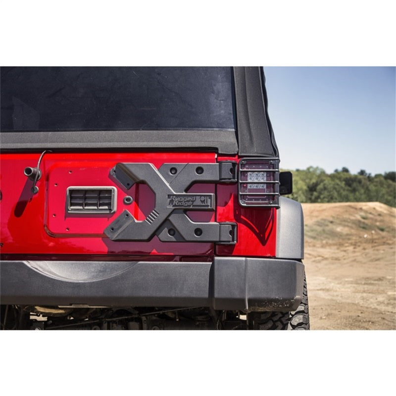 Rugged Ridge Spartacus HD Tire Carrier Hinge Casting 07-18 Jeep Wrangler JK Rugged Ridge Spare Tire Carriers  AXOPROS