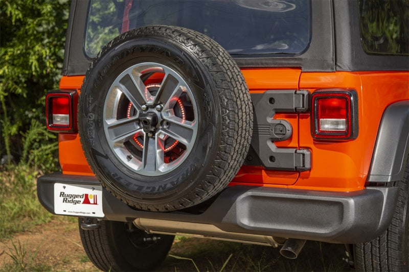 Rugged Ridge Spartacus HD Tire Carrier Hinge Casting 18-20 Jeep Wrangler JL Rugged Ridge Spare Tire Carriers  AXOPROS
