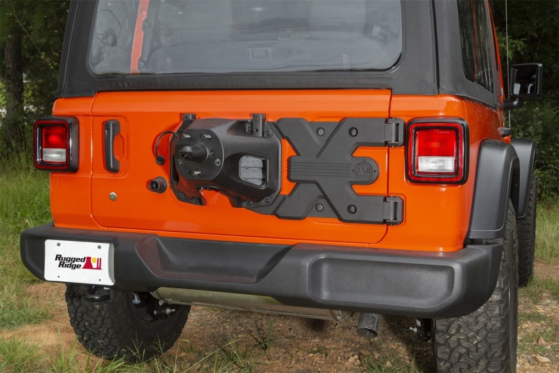 Rugged Ridge Spartacus HD Tire Carrier Hinge Casting 18-20 Jeep Wrangler JL Rugged Ridge Spare Tire Carriers  AXOPROS