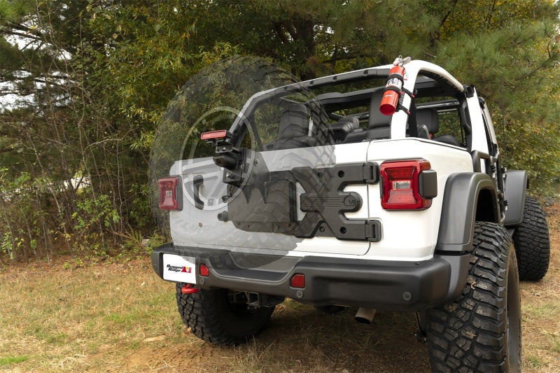 Rugged Ridge Spartacus HD Tire Carrier Kit 18-20 Jeep Wrangler JL Rugged Ridge Spare Tire Carriers  AXOPROS