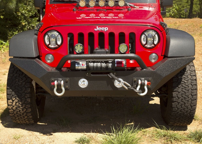 Rugged Ridge Spartan Front Bumper HCE W/Overrider 07-18 Jeep Wrangler JK Rugged Ridge Bumpers - Steel  AXOPROS