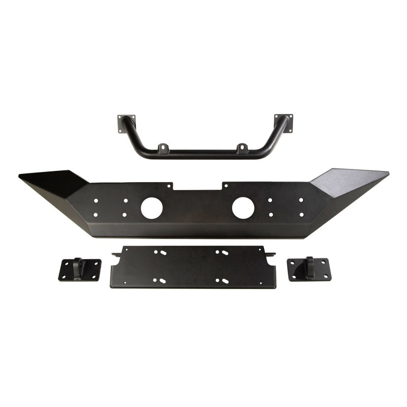 Rugged Ridge Spartan Front Bumper HCE W/Overrider 18-20 Jeep Wrangler JL/JT Rugged Ridge Bumpers - Steel  AXOPROS