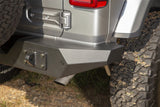 Rugged Ridge Spartan Rear Bumper Full Width 18-20 Jeep Wrangler JL Rugged Ridge Bumpers - Steel  AXOPROS