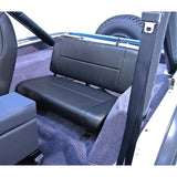 Rugged Ridge Standard Rear Seat Black Denim 55-95 Jeep CJ / Jeep Wrangler Rugged Ridge Seats  AXOPROS