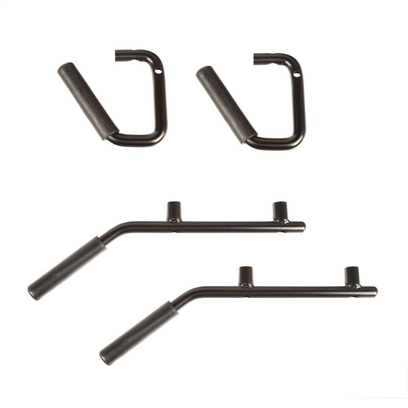 Rugged Ridge Steel Grab Handles F/R Kit Black 07-18 Jeep Wrangler JK/JKU Rugged Ridge Dash & Interior Trim  AXOPROS