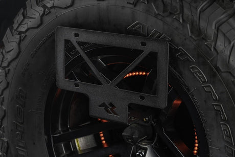 Rugged Ridge Tag Relocation Bracket Rear 18-20 Jeep Wrangler JL Rugged Ridge Spare Tire Carriers  AXOPROS