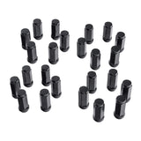 Rugged Ridge Wheel Lock Nut Set 24 Black M14-1.5 Rugged Ridge Lug Nuts  AXOPROS
