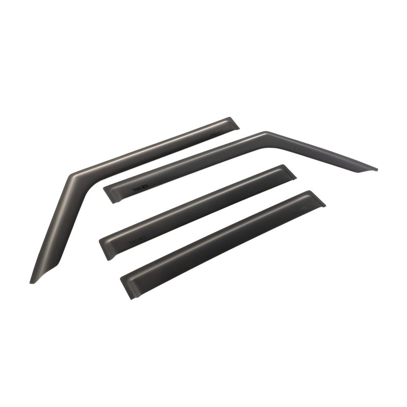Rugged Ridge Window Visors Matte Black 18-20 Jeep Wrangler JLU/JT Rugged Ridge Wind Deflectors  AXOPROS