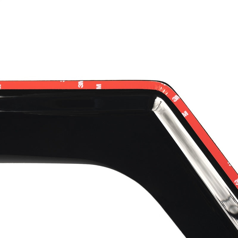 Rugged Ridge Window Visors Matte Black 18-20 Jeep Wrangler JLU/JT Rugged Ridge Wind Deflectors  AXOPROS