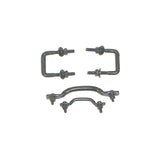 Rugged Ridge Windshield Tie Down Kit Black 55-95 Jeep CJ / Jeep Wrangler Rugged Ridge Tie Rods  AXOPROS