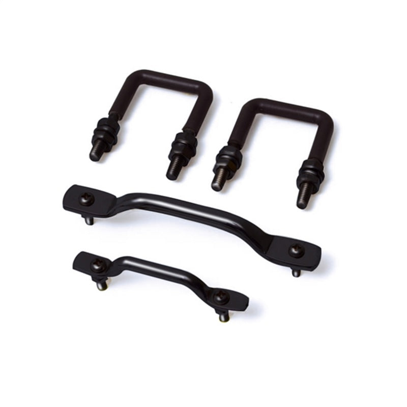 Rugged Ridge Windshield Tie Down Kit Black 55-95 Jeep CJ / Jeep Wrangler Rugged Ridge Tie Rods  AXOPROS