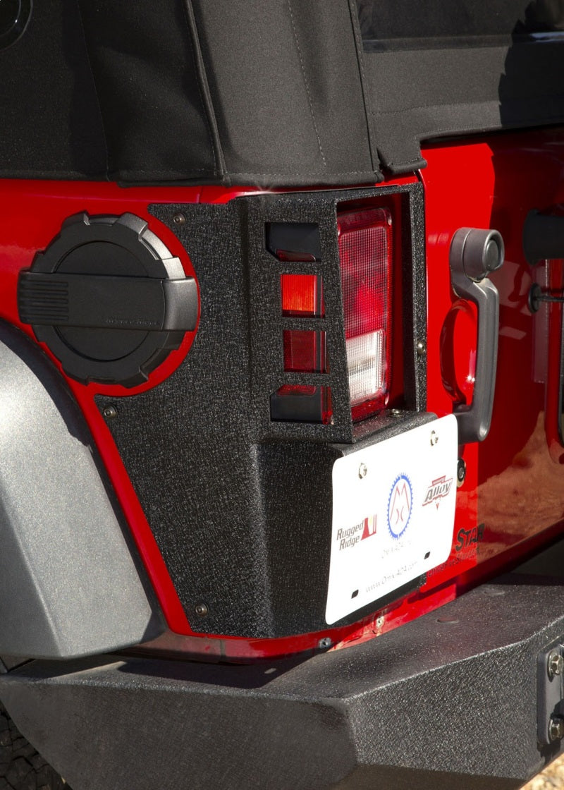 Rugged Ridge XHD Corner Guard Rear 07-18 Jeep Wrangler JK 2-Door Rugged Ridge Body Armor & Rock Rails  AXOPROS