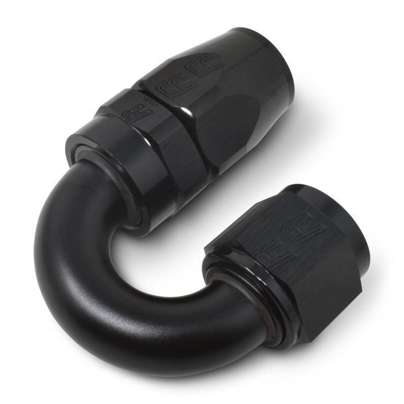 Russell Performance -6 AN Black 180 Degree Full Flow Swivel Hose End Russell Fittings  AXOPROS