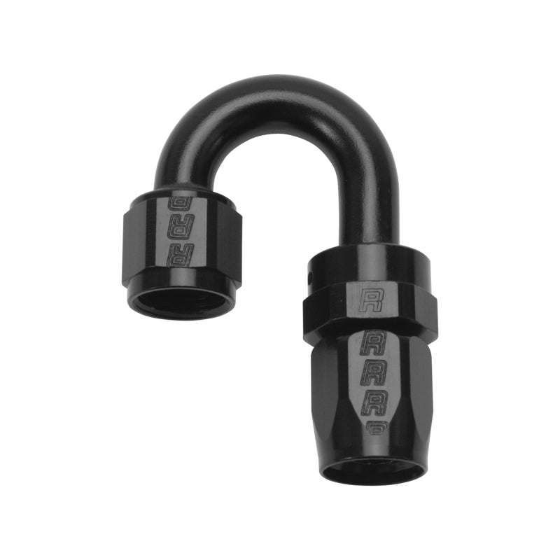 Russell Performance -6 AN Black 180 Degree Full Flow Swivel Hose End Russell Fittings  AXOPROS