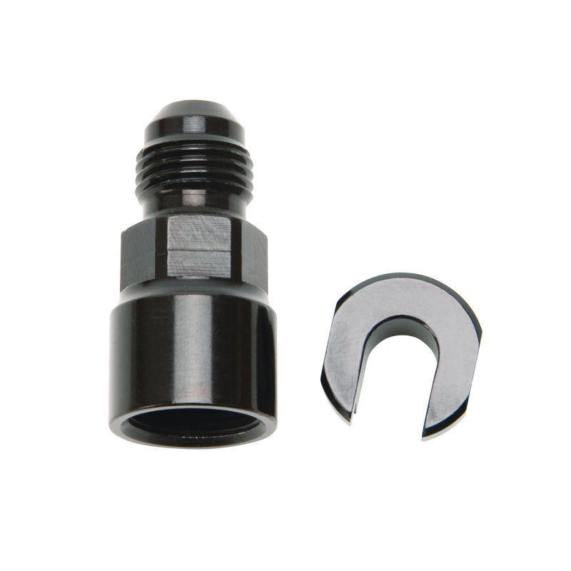 Russell Performance -6 AN Male to 3/8in SAE Quick-Disconnect Female (Black Single) Russell Fittings  AXOPROS