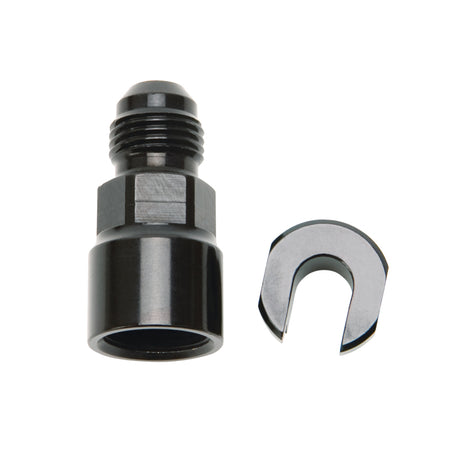 Russell Performance -6 AN Male to 3/8in SAE Quick-Disconnect Female (Black Single) Russell Fittings  AXOPROS