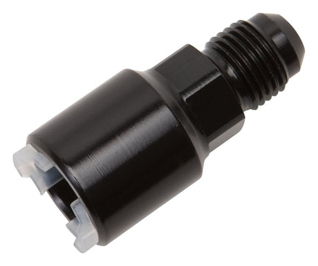 Russell Performance -6 AN male to 3/8in SAE quick-disconnect female (Black Single) Russell Fittings  AXOPROS