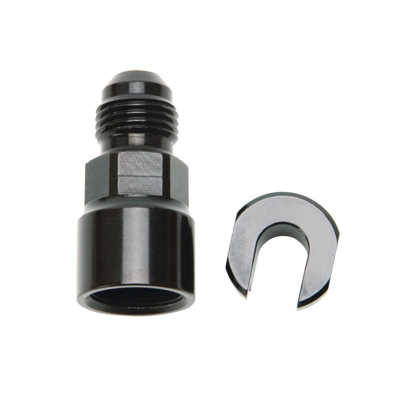 Russell Performance -6 AN Male to 3/8in SAE Quick-Disconnect Female (Black Single) Russell Fittings  AXOPROS