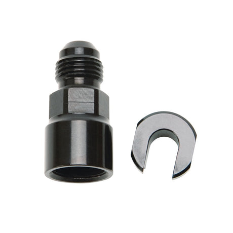 Russell Performance -6 AN Male to 3/8in SAE Quick-Disconnect Female (Black Single) Russell Fittings  AXOPROS