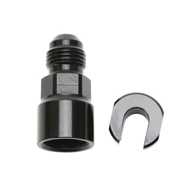 Russell Performance -6 AN Male to 3/8in SAE Quick-Disconnect Female (Black Single) Russell Fittings  AXOPROS