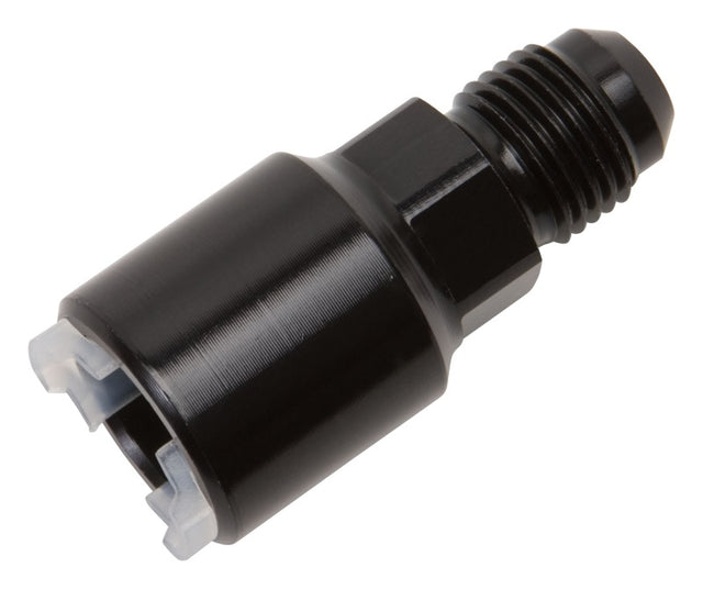 Russell Performance -6 AN male to 5/16in SAE quick-disconnect female (Black Single) Russell Fittings  AXOPROS