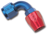 Russell Performance -6 AN Red/Blue 90 Degree Full Flow Hose End Russell Fittings  AXOPROS
