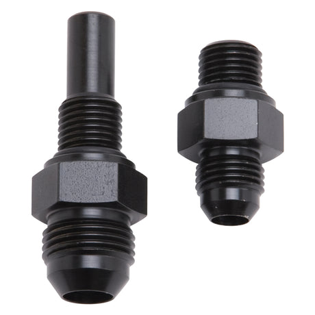 Russell Performance -6 AN to 4L80 Transmission Ports Adapter Fittings (Qty 2) - Black Zinc Russell Fittings  AXOPROS