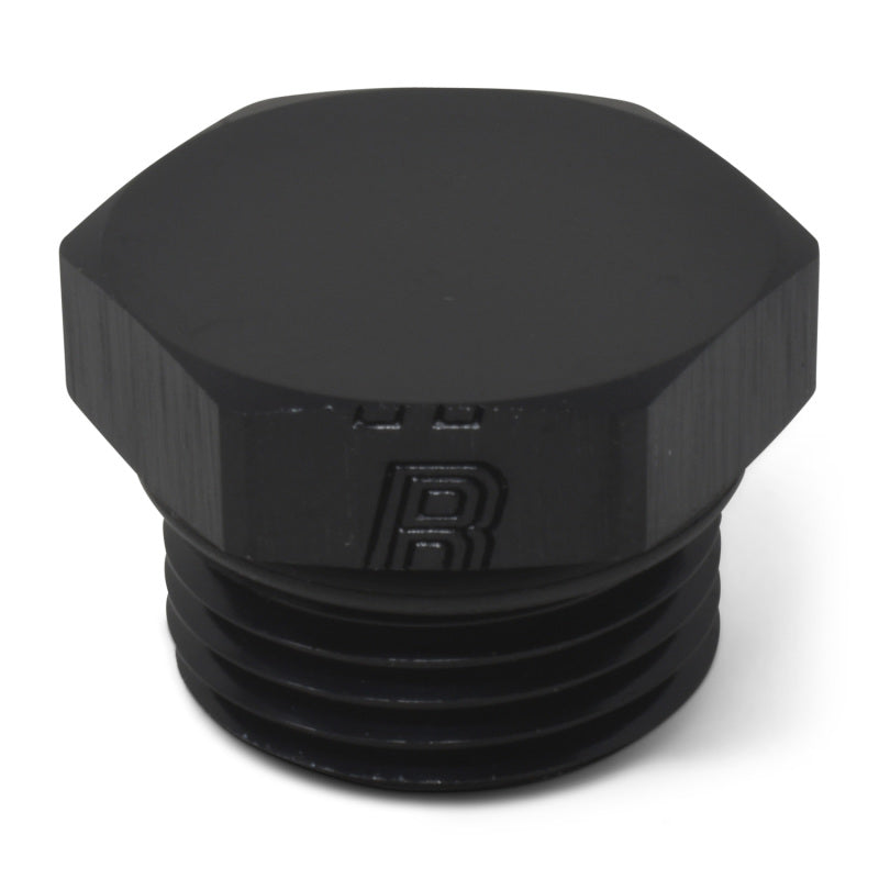 Russell Performance -8 AN Straight Thread Plug (Black) Russell Fittings  AXOPROS