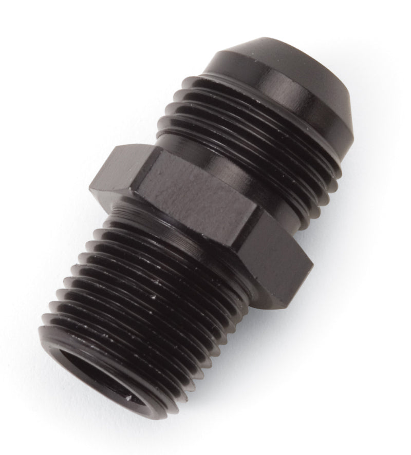 Russell Performance -8 AN to 3/8in NPT Straight Flare to Pipe (Black) Russell Fittings  AXOPROS