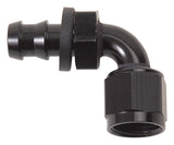 Russell Performance -8 AN Twist-Lok 90 Degree Hose End (Black) Russell Fittings  AXOPROS